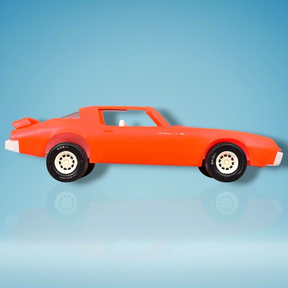 Vtg Processed Plastics Red Pontiac Firebird Trans Am Plastic Toy Car 18"